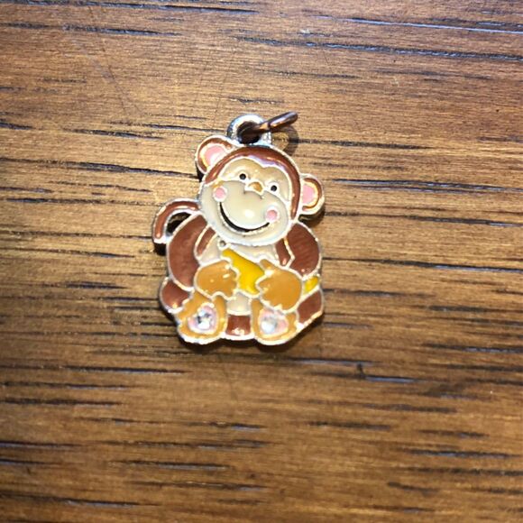 Vintage Velveteen Monkey Charm Presentation Gift /Jewelry Box/Stocking Stuffer - Picture 5 of 6